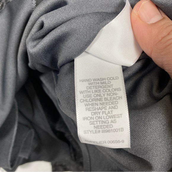 Bisou Bisou Michele Bohbot Midi Dress Lace Size 16 Argyle Zipper Charcoal Boho - Picture 11 of 16